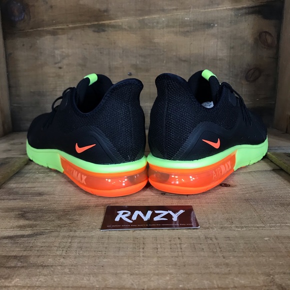 NEW Nike Air Max Sequent Three Black Volt - Picture 4 of 7